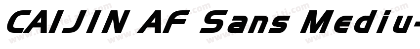 CAIJIN AF Sans Mediu字体转换